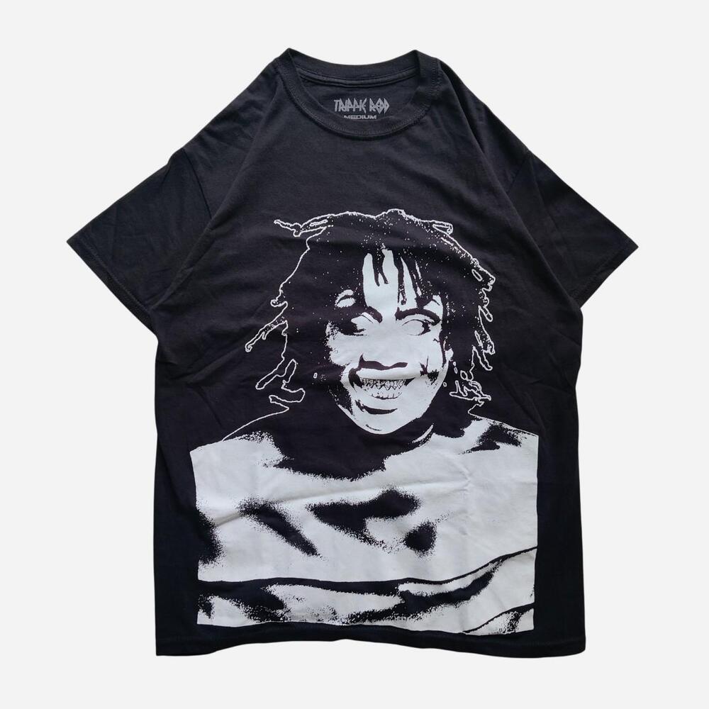 Trippie Redd black cotton t-shirt with white graphic